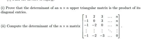 Image result for Upper Triangular Matrix Determinant