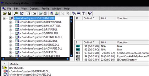 Dependency Walker Python 的图像结果