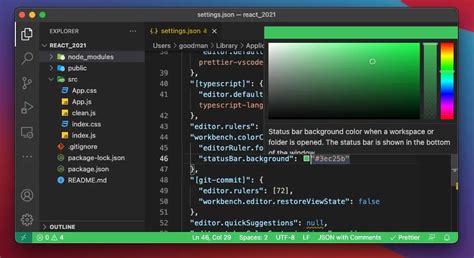 Image result for Status Bar in vs Code