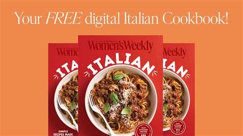 Free Italian Cookbook - Download Now! - The Australian Women's Weekly