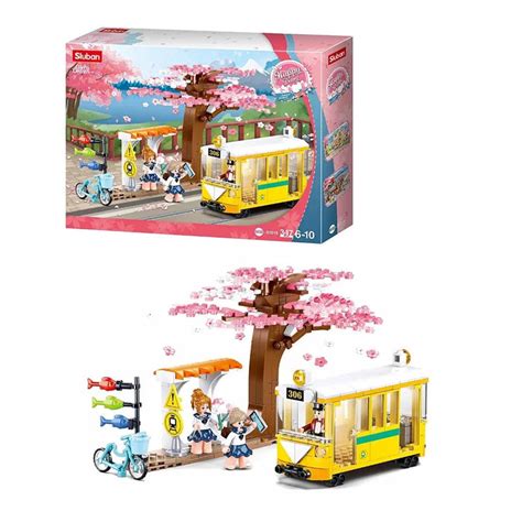 Sluban ‎M38-B1018 Happy Diary-Downtown Tram Building Blocks — Toycra