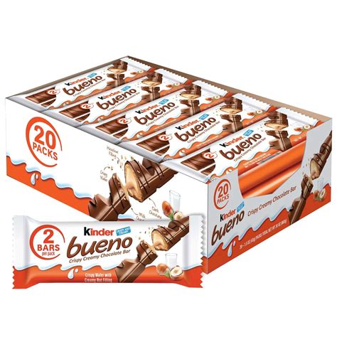 guangzhoutongxiaoshengw Kinder Bueno Candy, Bulk 20 Pack, Milk ...