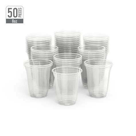 أكواب بلاستيكية من أسواق، 6 أونصة، 50 قطعة Aswaaq Plastic Cup 6Oz 50 pc