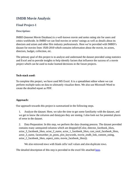 DA project 5 IMDB Analysis - IMDB Movie Analysis Final Project- 1 ...