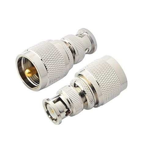 RF SIGNAL BNC UHF Coax Connector PL259 UHF Male to BNC Male Coaxial ...
