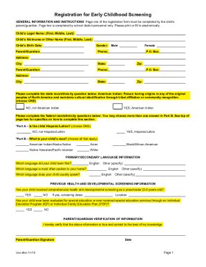 Fillable Online Is the child Hispanic/Latino? (mark ONLY one box) *PART ...