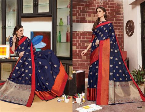 SANGAM BANGLORI HANDLOOM WEAVING SILK TRADITIONAL INDIAN WEAR SAREE ...