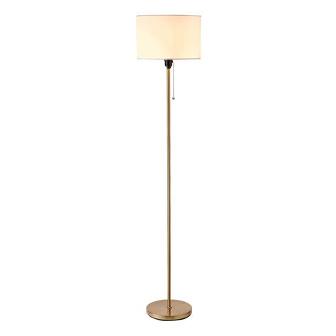 O'Bright Ted - Drum Shade Standing Lamp, Pull Chain Switch, E26 Socket ...