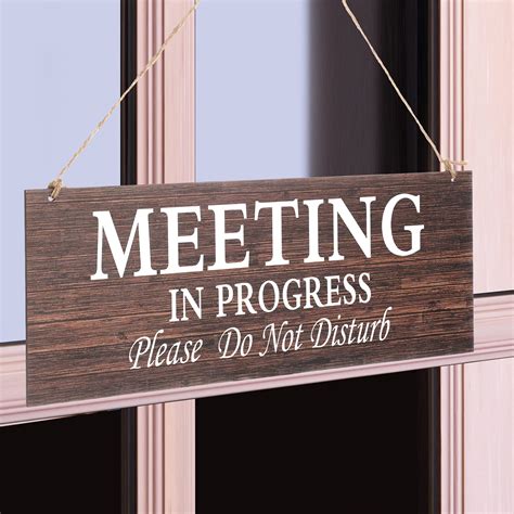 Buy 1 Piece Double-side Meeting In Progress Please Do Not Disturb ...