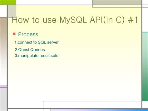 Image result for MySQL C API Example