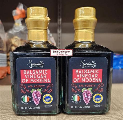 Specially Selected Balsamic Vinegar of Modena 8.5fl oz 250ml (2 Bottles ...