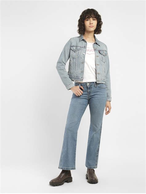 Women's Blue Bootcut Fit Mid Rise Jeans – Levis India Store