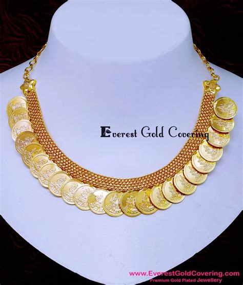 Buy Traditional Lakshmi Kasu Gold Wedding Necklace Designs