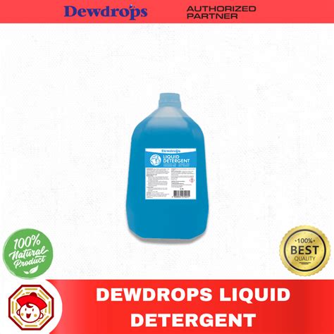 Dewdrops Liquid Detergent 3.7 Liters in Gallon | Shopee Philippines