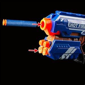 Toyshine Foam Blaster Gun Toy, Safe And Long Range, 10 Bullets ...