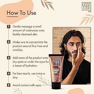 Yaan Man Gel Moisturizer for Men, 80g | Anti-Ageing & Anti-Pollution ...
