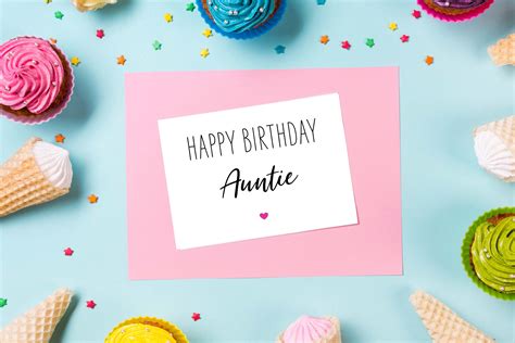 Birthday Card Auntie PRINTABLE Birthday Card for Aunt, Happy Birthday ...