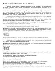 Labster Simulation for Solution Preparation 的图像结果