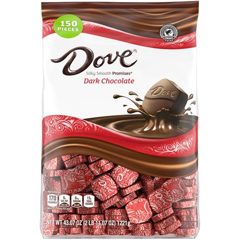 Dove Promises Dark Chocolate Candy - 43.07 oz, 150 Piece Bag - Walmart.com