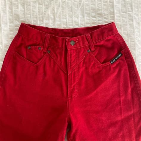 Rocky Mountain Women's Red Jeans | Depop