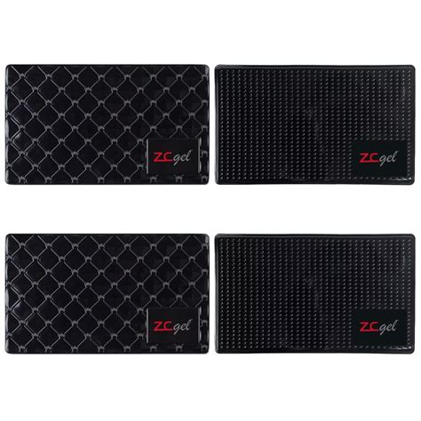 ZC GEL Sticky Pad (4 Pack), Removable and Traceless Car Dashboard Mat ...