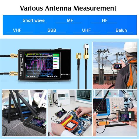 NanoVNA-H REV3.4 Vector Network Analyzer,10KHz -1.5GHz HF VHF UHF ...