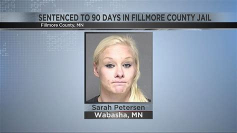 Sarah Petersen sentenced to 90 days in Fillmore County jail - YouTube