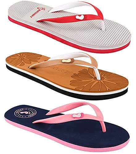 Buy Dashny Combo Pack of 3 Multicolor Comfortable Casual Slippers ...