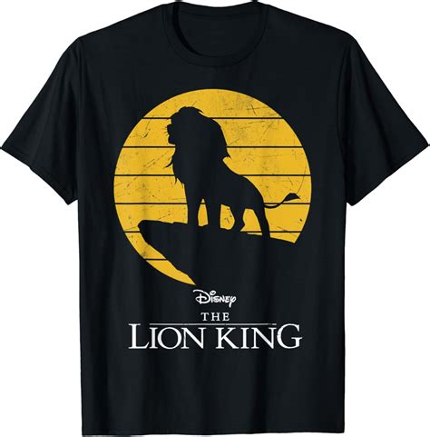 Buy Disney The Lion King Simba Pride Rock Sun Silhouette T-Shirt Online ...