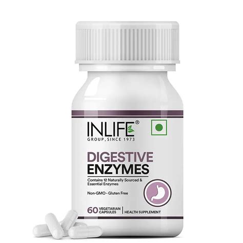 Inlife Digestive Enzymes Supplement – Broad-Spectrum Formula with ...