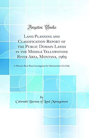 Buy Land Planning and Classification Report of the Public Domain Lands ...