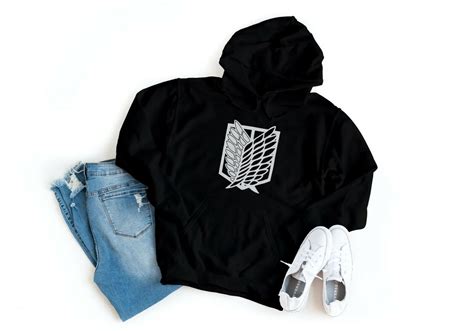 Attack on Titan Logo - Eren Yeager - Anime - Hoodie | Ubuy India