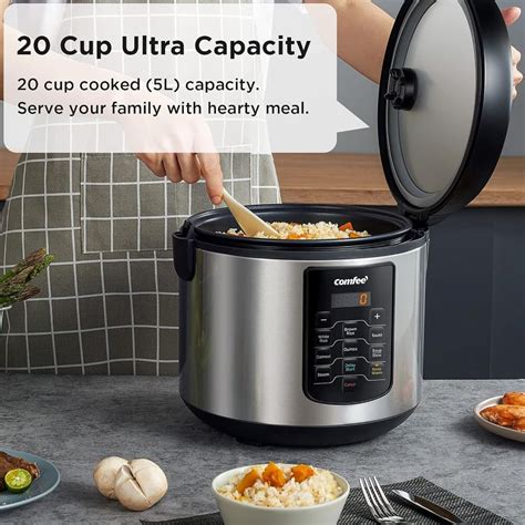 COMFEE’ 10-Cup Rice Cooker: Versatile 8-in-1 Cooking - First Grade ...