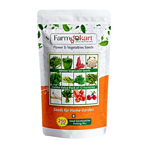 Farmgokart | Winter Season Vegetables Seeds Combo Pack of 12 Varieties ...