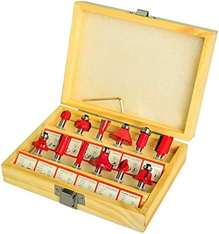 SZONE® 8 mm 12 PCS Multi Shapes Router/Trimmer Router Bits Set ...