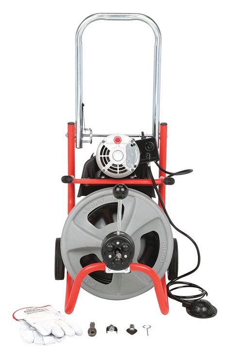 RIDGID, Corded, K-400AF, Drain Cleaning Machine - 40GL54|27008 - Grainger