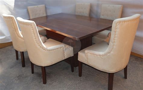 Buy Premium Teak Wood 6 Seater Dining Table Set Online at woodentwist ...