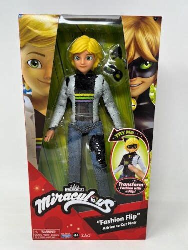 Buy Miraculous Ladybug Adrien to Cat Noir Fashion Flip Sequins ...
