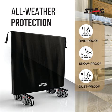 Stag Iconic Table Tennis All Weather 2 in 1 Table Cover | Indoor/Outdo