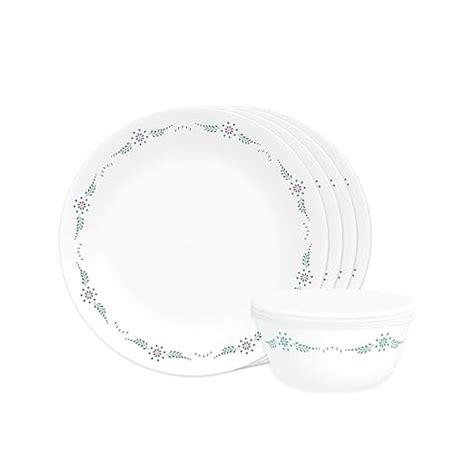 CORELLE Glass Livingware 8 Pc Basic/Mini/Starter Dining Set Set-English ...