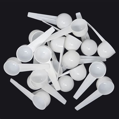 Honbay 20PCS 10ml White Plastic Measuring Spoons Scoop : Amazon.in ...