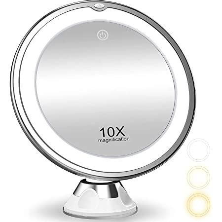Fabuday Magnifying Makeup Mirror Double Sided, 1X 10X Magnification ...