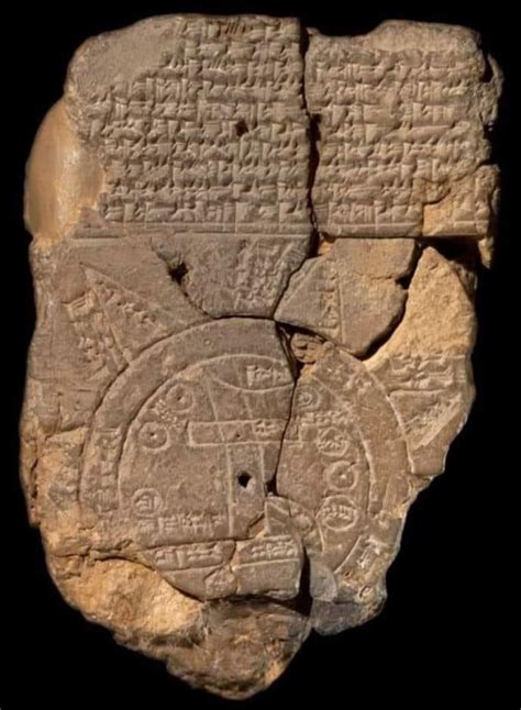 The Babylonian Map of the World, also known as Imago Mundi, is the oldest clay tablet map ...
