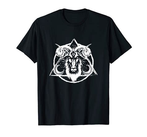 Buy Sigil Of Baphomet Goat Of Mendes Satan Dark Goth Pantagram T-Shirt ...