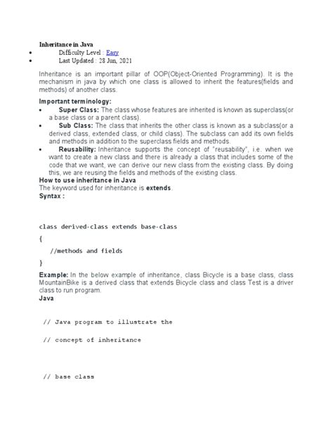 Java Tutorial Codes On Inheritance 的图像结果