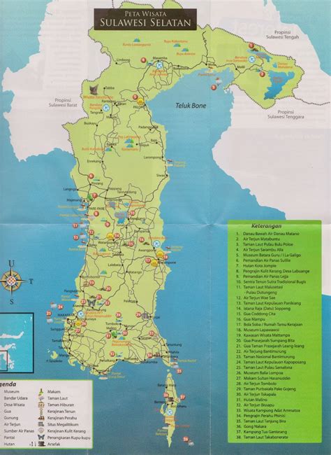 BINTANG TOUR & TRAVEL MAKASSAR: PETA WISATA SULAWESI SELATAN