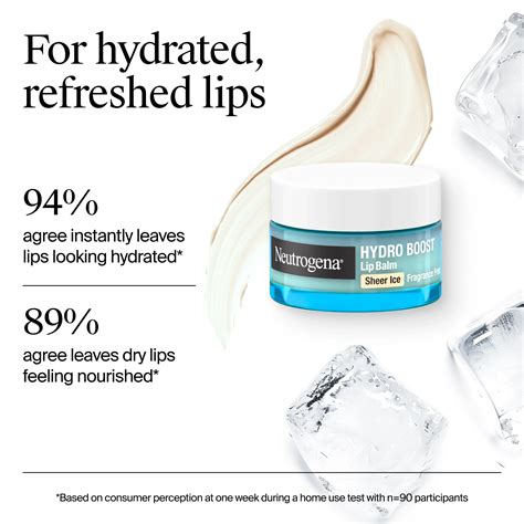 Neutrogena Hydro Boost Hyaluronic Acid Lip Balm, Sheer Ice, 0.5 oz