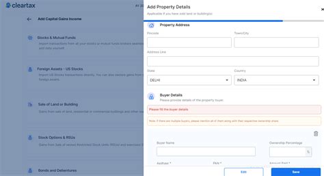 How To E-File ITR 2 When You Have Sold House Property, Land or Building?