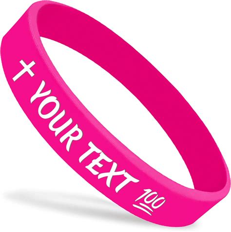 Amazon.com : Personalized Silicone Wristbands,Custom Rubber Bracelets ...