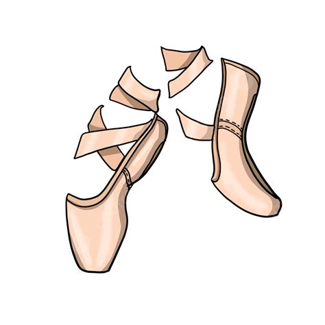 Clipart De Sapatilhas De Balé PNG , Ballet Shoes Clipart, Sapatilhas De ...
